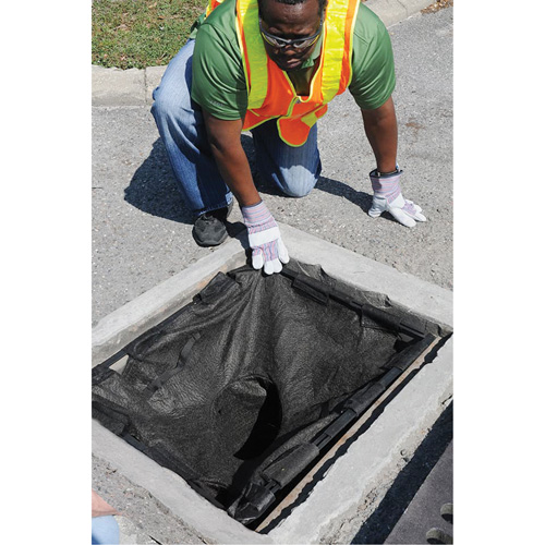 Bac de r&eacute;tention carr&eacute; Ultra-Drain Guard avec orifice de trop-plein, Huile & s&eacute;diments, 16" - 28" lo x 20" - 36" la Solutions industrielles ALPHA