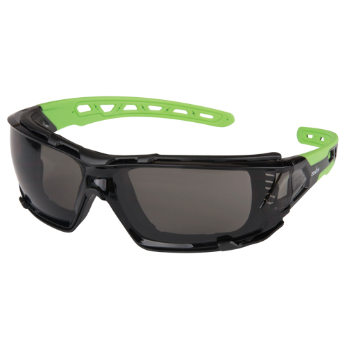 Lunettes de s&eacute;curit&eacute; s&eacute;rie Z2500 avec joint en mousse, Lentille Grise/fum&eacute;e, Anti-&eacute;gratignures, ANSI Z87+/R&eacute;pond ou surpasse la norme CSA Z94.3 Solutions industrielles ALPHA