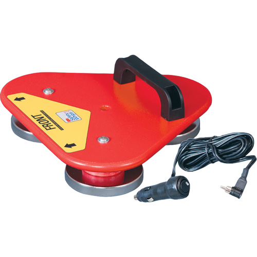 Safety Whip&reg; Flagstaff Mounting Base, Magnet Mount Solutions industrielles ALPHA