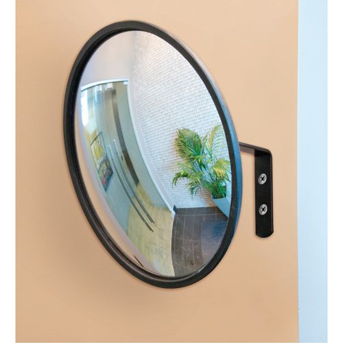 Miroir convexe avec support, Int&eacute;rieur/Ext&eacute;rieur, Diam&egrave;tre 12" Solutions industrielles ALPHA