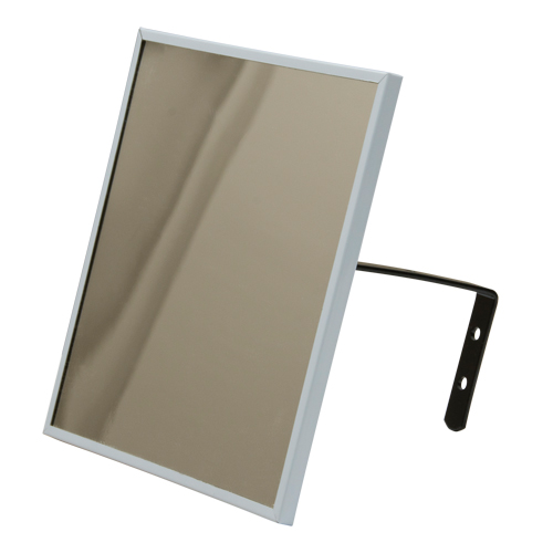 Miroir plat, 12" ha x 12" la, Encadr&eacute; Solutions industrielles ALPHA