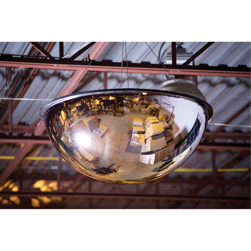 Miroir en d&ocirc;me 360°, D&ocirc;me complet, Dessus ferm&eacute;, Diam&egrave;tre 18" Solutions industrielles ALPHA