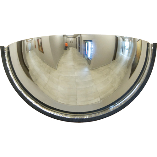 Miroir en d&ocirc;me 180°, Demi-d&ocirc;me, Dessus ferm&eacute;, Diam&egrave;tre 18" Solutions industrielles ALPHA