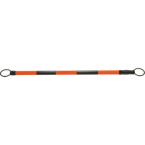 Retractable Cone Bar, 7' 5" Extended Length, Black/Orange Solutions industrielles ALPHA