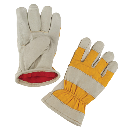 Premium Winter-Lined Work Gloves, Small, Grain Pigskin Palm, Foam Fleece Inner Lining Solutions industrielles ALPHA