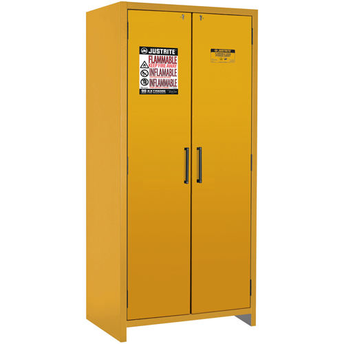 Armoire d'entreposage 90 minutes s&eacute;curitaire et conforme &agrave; la norme EN, 30 gal., 2 Porte(s), 35,16" La x 76,89" h x 24,21" p Solutions industrielles ALPHA