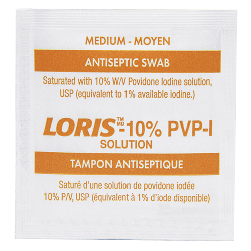 Traitement de pr&eacute;paration a&agrave; la povidone iod&eacute;e, Serviette, Antiseptique Solutions industrielles ALPHA