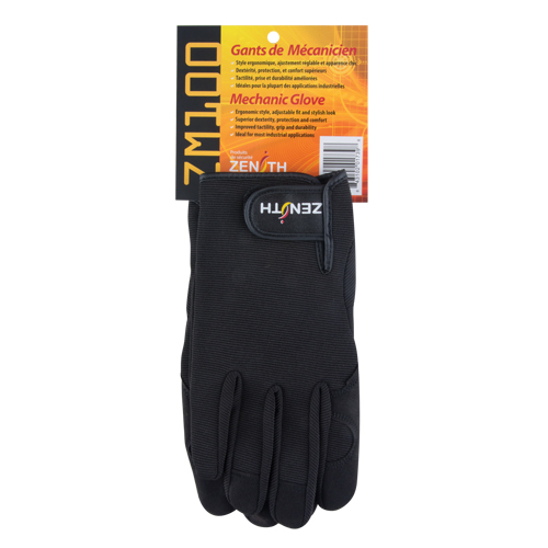 Gants pour m&eacute;canicien ZM100, Paume Synth&eacute;tique, Taille Moyen Solutions industrielles ALPHA