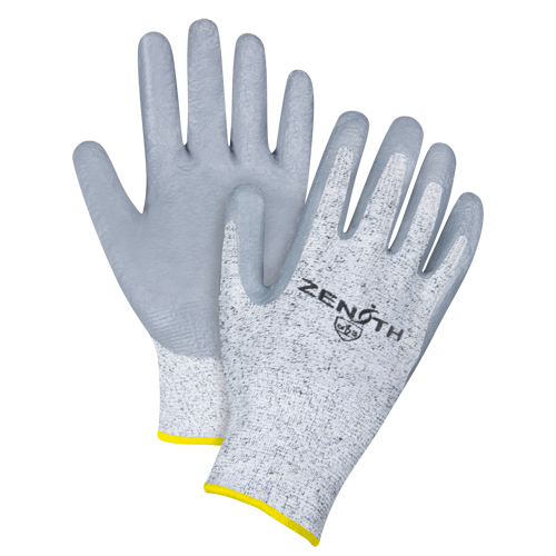 Gants &eacute;lastiques sans coutures r&eacute;sistants &agrave; la coupe, Taille 2T-Grand/11, Calibre 13, Rev&ecirc;tement Nitrile, Enveloppe en PEHP, ANSI/ISEA 105 niveau 2/EN 388 niveau 3 Solutions industrielles ALPHA