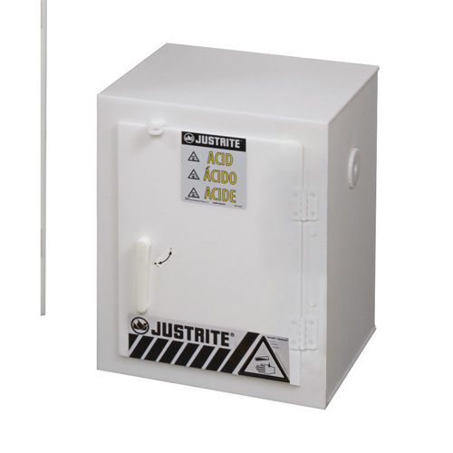 Solid Polyethylene Acid Cabinets, 6 x 0.66043 Gal., 17" x 22" x 17" Solutions industrielles ALPHA
