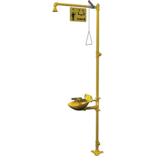 Halo Combination Emergency Shower & Eyewash Station Solutions industrielles ALPHA