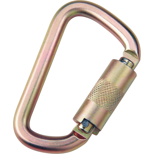 Anchorage Connecting Carabiner, Steel, 420 lbs. Capacity Solutions industrielles ALPHA