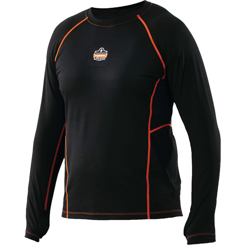 Maillots thermiques &agrave; manches longues, Hommes, Moyen, Noir Solutions industrielles ALPHA