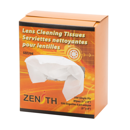 Serviettes nettoyantes pour lentilles, 5" x 8", 300 /pqt. Solutions industrielles ALPHA
