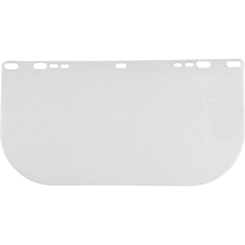 F20 Clear Flat Faceshield, Polycarbonate, Clear Tint Solutions industrielles ALPHA