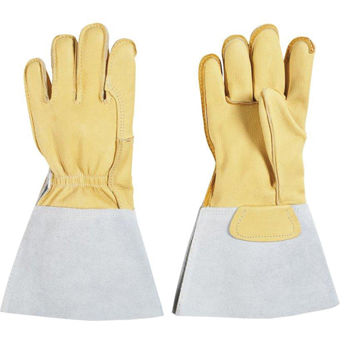 Welding Gloves, Grain Cowhide, Size Small Solutions industrielles ALPHA
