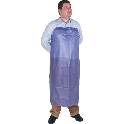 Lightweight Apron, Vinyl, 45" L x 36" W, Blue Solutions industrielles ALPHA