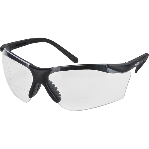 Lunettes de s&eacute;curit&eacute; s&eacute;rie Z1800 avec verres de lecture, Anti-&eacute;gratignures, Transparent, Dioptrie 2,0 Solutions industrielles ALPHA