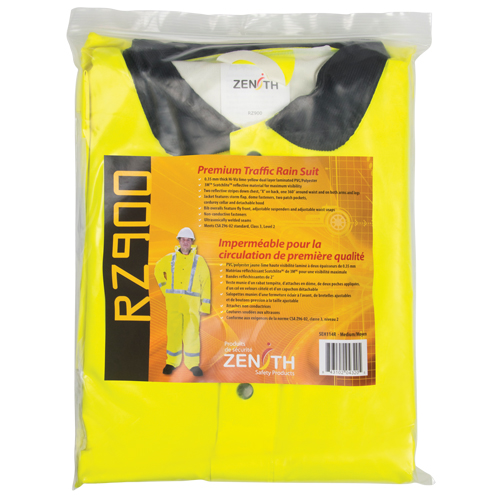 Imperm&eacute;able pour la circulation de premi&egrave;re qualit&eacute; RZ900, Polyester/PVC, Moyen, Jaune lime Solutions industrielles ALPHA