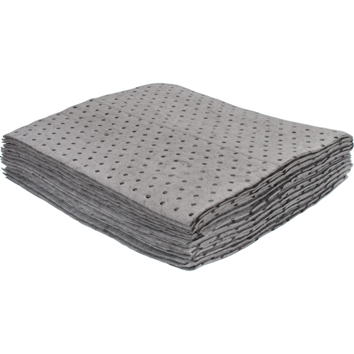 Premium Bonded Sorbent Pads, Universal, 15" x 17", 8 gal. Absorbancy Solutions industrielles ALPHA