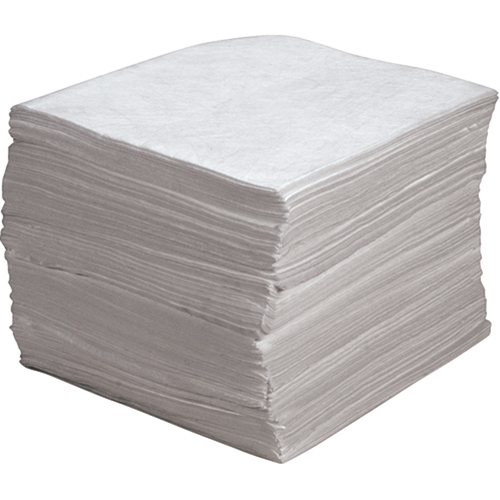 Premium Meltblown Sorbent Pads, Oil Only, 15" x 17", 30 gal. Absorbancy Solutions industrielles ALPHA