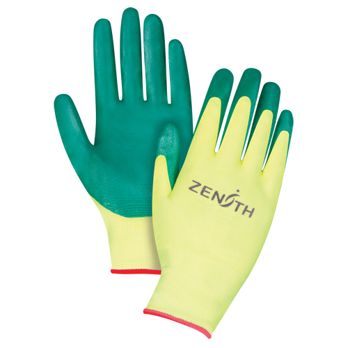 Gants de premi&egrave;re qualit&eacute; ZX-3, 7/Petit, R&ecirc;vetement Nitrile, Calibre 15, Enveloppe en Nylon Solutions industrielles ALPHA