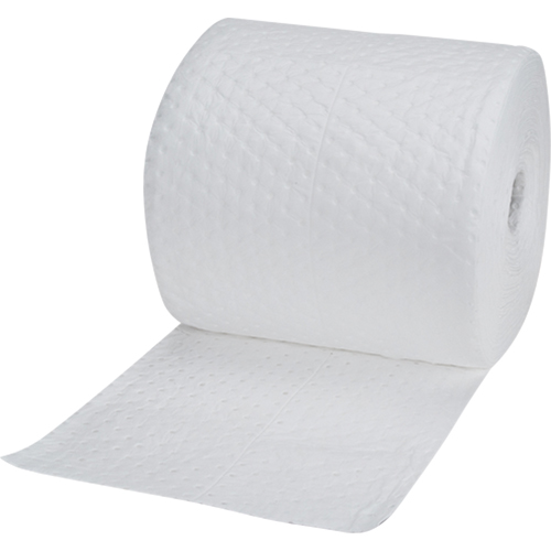 Rouleaux absorbants en fibres fines de calibre industriel, Lourd, 150' lo x 15" la, Absorption 35 gal. Solutions industrielles ALPHA