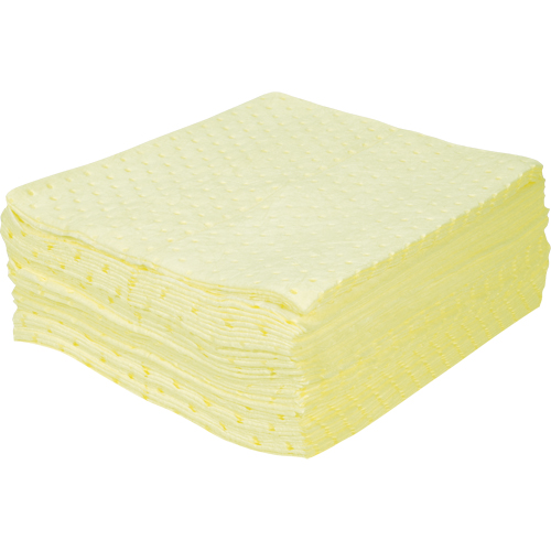 Premium Bonded Sorbent Pads, Hazmat, 15" x 17", 15 gal. Absorbancy Solutions industrielles ALPHA