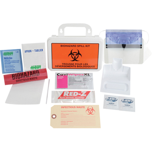 Trousse de luxe de nettoyage de d&eacute;versement, Biorisque, Mallette Solutions industrielles ALPHA