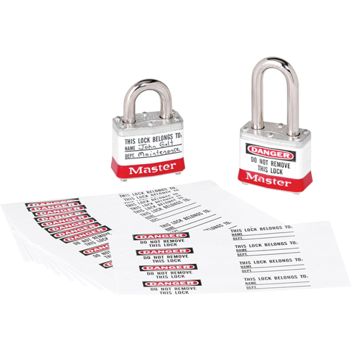 Zenex Thermoplastic Photo Padlock Identification Labels Solutions industrielles ALPHA
