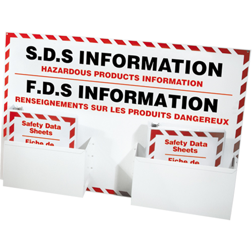Postes d'information de fiches de donn&eacute;es de s&eacute;curit&eacute;, Anglais & français, Compris reliures Solutions industrielles ALPHA