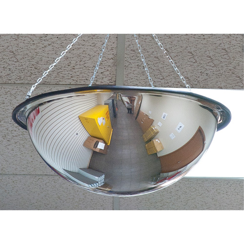 360° Dome Mirror, Full Dome, Open Top, 20" Diameter Solutions industrielles ALPHA