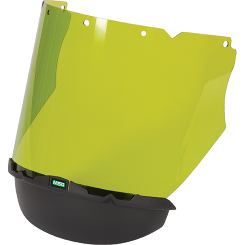 V-Gard&reg; Visor with Chin Protector for Arc Flash Application, Polycarbonate, Green Tint Solutions industrielles ALPHA