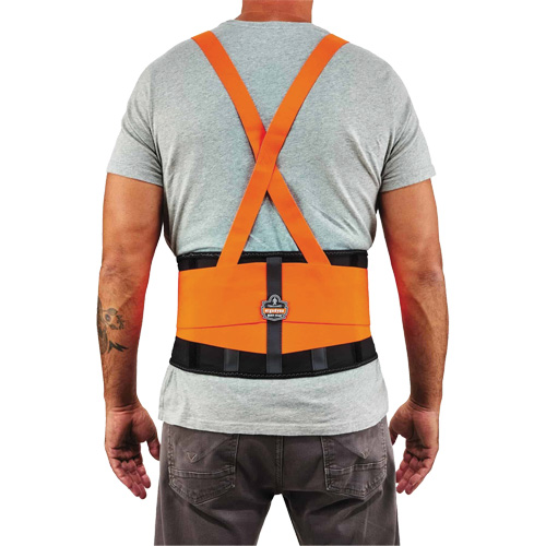 Ceinture de support dorsal haute visibilit&eacute; en &eacute;lasthanne ProFlex 100HV, &eacute;lastique, Petit Solutions industrielles ALPHA