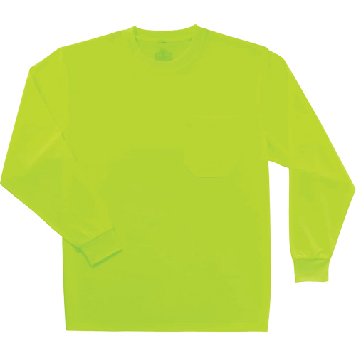 Chandail &agrave; manches longues non certifi&eacute; GloWear 8091, Polyester, Petit, Jaune lime haute visibilit&eacute; Solutions industrielles ALPHA