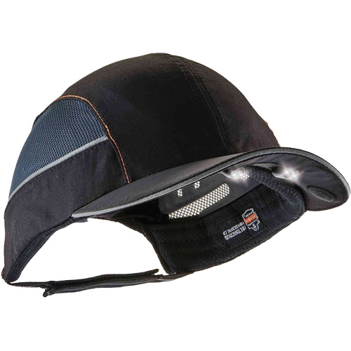 Skullerz&reg; 8960 Long Brim Bump Cap with LED Lighting, Black Solutions industrielles ALPHA