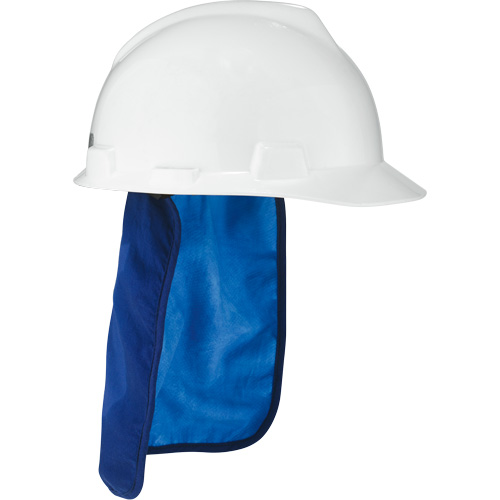 Tampon et voile pour le cou refroidissants pour casque de s&eacute;curit&eacute; Chill-Its 6717CT, Bleu Solutions industrielles ALPHA
