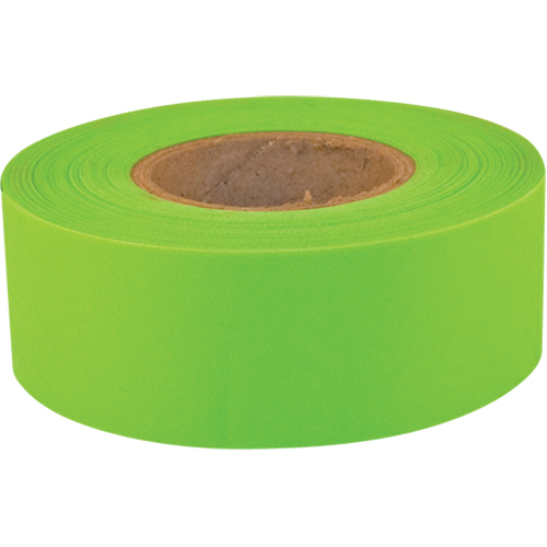Sub-Zero Flagging Tape, 1.2" W x 150' L, Fluorescent Lime Solutions industrielles ALPHA