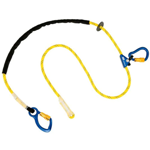 Longe ajustable pour grimpeur, 1 branches, 8', Classe CSA A, Nylon Solutions industrielles ALPHA