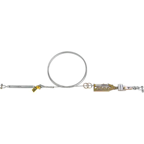 Syst&egrave;me de c&acirc;ble de s&eacute;curit&eacute; horizontal Sayfline, C&acirc;ble galvanis&eacute; Solutions industrielles ALPHA