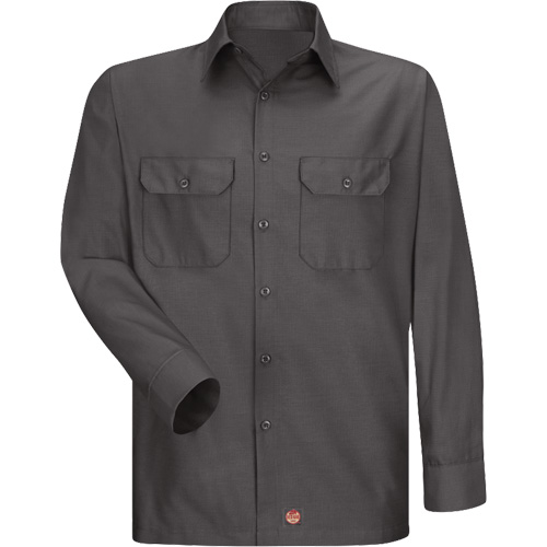 Chemise &agrave; manches longues en tissu ind&eacute;chirable, Hommes, 3T-Grand, Charbon Solutions industrielles ALPHA