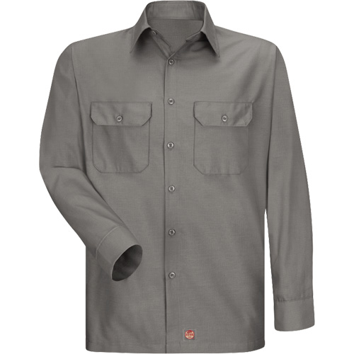 Chemise &agrave; manches longues en tissu ind&eacute;chirable, Hommes, 3T-Grand, Gris Solutions industrielles ALPHA