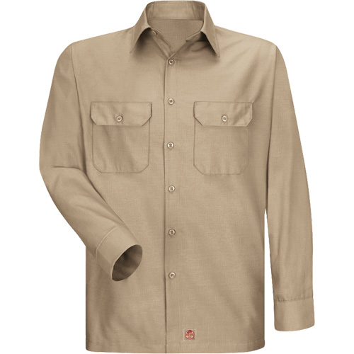Long Sleeve Ripstop Shirt, Men's, 3X-Large, Khaki Solutions industrielles ALPHA