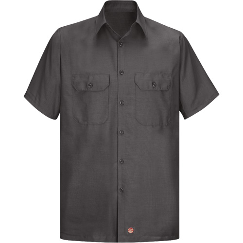 Chemise &agrave; manches courtes en tissu ind&eacute;chirable, Hommes, Grand (grande taille), Charbon Solutions industrielles ALPHA