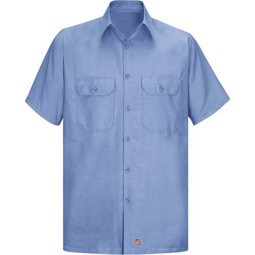 Chemise &agrave; manches courtes en tissu ind&eacute;chirable, Hommes, Grand (grande taille), Bleu Solutions industrielles ALPHA