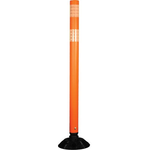 D&eacute;lin&eacute;ateur r&eacute;sistant aux impacts, 48" h, Orange Solutions industrielles ALPHA