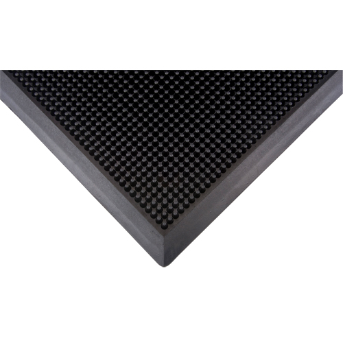 Outdoor Entrance Matting, Rubber, Scraper Type, Textured Pattern, 2' x 2-2/3', Black Solutions industrielles ALPHA