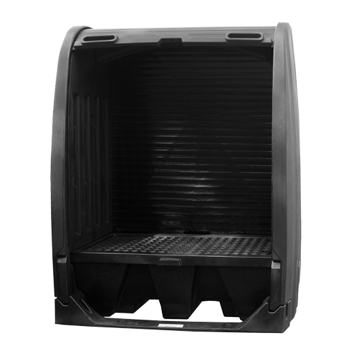 Spill Containment Sheds With Drain, 61" L x 37.25" W x 72.75" H, 1000 lbs. Load Capacity Solutions industrielles ALPHA