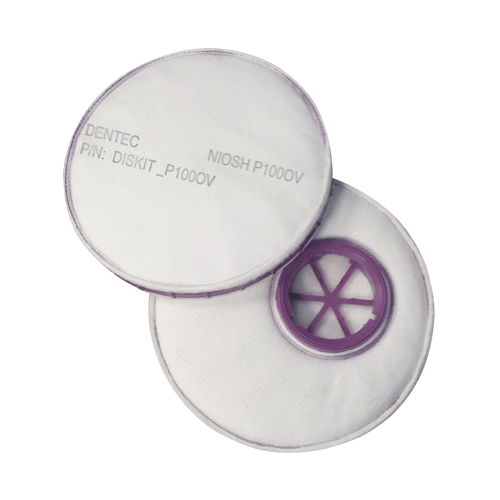 Filtre pour respirateur Diskit, Filtre contre les particules avec suppresion de vapeurs nuisibles, Vapeur organique/Filtre P100 Solutions industrielles ALPHA