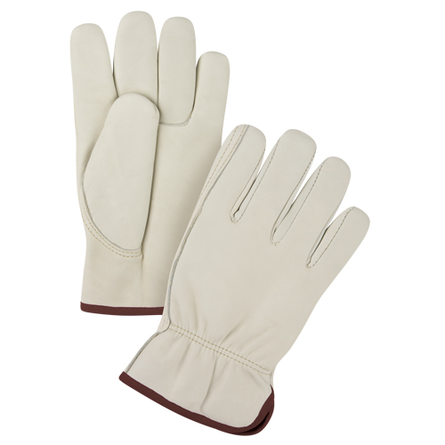 Premium Winter-Lined Driver's Gloves, Large, Grain Cowhide Palm, Fleece Inner Lining Solutions industrielles ALPHA